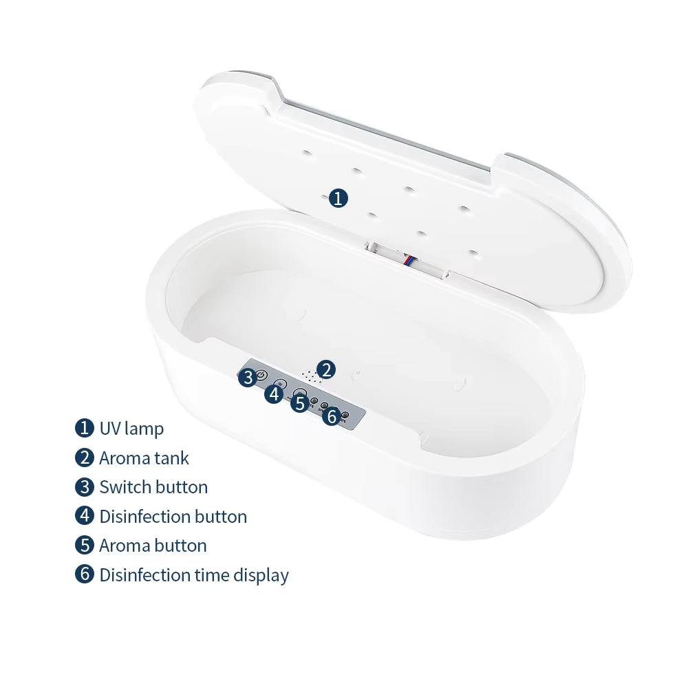 Multifunctional UV-C Sterilizer Box - Portable Aromatherapy & Disinfection Chamber