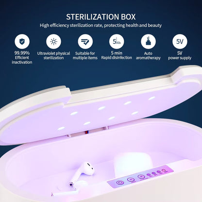 Multifunctional UV-C Sterilizer Box - Portable Aromatherapy & Disinfection Chamber